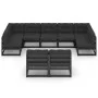 9-piece garden furniture set with black pine wood cushions by vidaXL, Garden sets - Ref: Foro24-3077218, Price: 1,00 €, Disco...