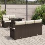 Juego de Sofás de Jardín de 6 Piezas con Cojines Marrón Poliratán von , Outdoor-Sofas - Ref: Foro24-3348194, Preis: 504,85 €,...