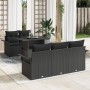 Juego de Sofá de Jardín de 6 Piezas con Cojines de Poliratán Negro by , Outdoor sofas - Ref: Foro24-3348199, Price: 481,46 €,...