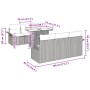 Juego de Sofás de Jardín de 7 Piezas con Cojines Gris Poliratán by , Outdoor sofas - Ref: Foro24-3348205, Price: 535,76 €, Di...