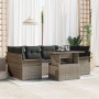 Juego de Sofá de Jardín de 7 Piezas con Cojines de Ratán Gris Polimérico by , Outdoor sofas - Ref: Foro24-3348215, Price: 492...