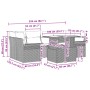 Juego de Sofá de Jardín de 7 Piezas con Cojines de Ratán Gris Polimérico by , Outdoor sofas - Ref: Foro24-3348215, Price: 492...
