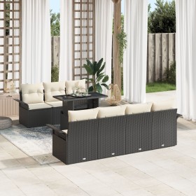 Conjunto de Sofá de Jardín de 8 Piezas con Cojines Negro Poliratán von , Outdoor-Sofas - Ref: Foro24-3348223, Preis: 576,86 €...