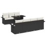 Conjunto de Sofá de Jardín de 8 Piezas con Cojines Negro Poliratán von , Outdoor-Sofas - Ref: Foro24-3348223, Preis: 576,86 €...
