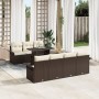 Conjunto de Sofá de Jardín de 8 Piezas con Cojines Marrón de Poli Ratán by , Outdoor sofas - Ref: Foro24-3348224, Price: 592,...