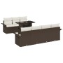 Conjunto de Sofá de Jardín de 8 Piezas con Cojines Marrón de Poli Ratán by , Outdoor sofas - Ref: Foro24-3348224, Price: 592,...