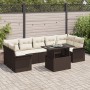 Conjunto de Sofá de Jardín de 8 Piezas con Cojines Marrón Polirratán by , Outdoor sofas - Ref: Foro24-3348234, Price: 614,21 ...