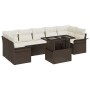 Conjunto de Sofá de Jardín de 8 Piezas con Cojines Marrón Polirratán by , Outdoor sofas - Ref: Foro24-3348234, Price: 614,21 ...