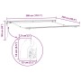 Toldo Manual Antracita 3 x 2,5 m Metal