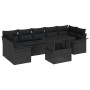 Juego de Sofás de Jardín de 8 Piezas con Cojines en Negro de Poliratán by , Outdoor sofas - Ref: Foro24-3348239, Price: 584,7...