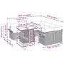 Conjunto de Sofá de Jardín de 9 Piezas con Cojines de Poliratán Negro by , Outdoor sofas - Ref: Foro24-3348253, Price: 569,24...