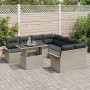 Juego de Sofá de Jardín de 9 Piezas con Cojines gris claro Poliratán von , Outdoor-Sofas - Ref: Foro24-3348258, Preis: 686,80...