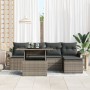Conjunto de Sofás de Jardín de 6 Piezas con Cojines Gris Ratán Sintético von , Outdoor-Sofas - Ref: Foro24-3348265, Preis: 40...