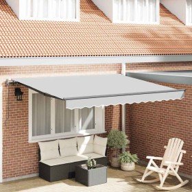 Toldo Manual Antracita 3,5 x 2,5 m Metal Toldo Manual Antracita 3,5 x 2,5 m Metal
