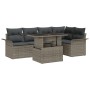 Conjunto de Sofás de Jardín de 6 Piezas con Cojines Gris Poliratán by , Outdoor sofas - Ref: Foro24-3348285, Price: 437,05 €,...