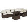 Juego de Sofá de Jardín de 7 Piezas con Cojines Marrón Poliratán von , Outdoor-Sofas - Ref: Foro24-3348294, Preis: 530,27 €, ...