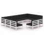11-piece garden furniture set with white pine wood cushions by vidaXL, Garden sets - Ref: Foro24-3077225, Price: 1,00 €, Disc...