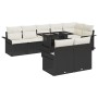 Conjunto de Sofá de Jardín de 9 Piezas con Cojines Negro de Ratán Poliéster von , Outdoor-Sofas - Ref: Foro24-3348303, Preis:...