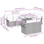 Conjunto de Sofá de Jardín de 9 Piezas con Cojines Beige de Rattan von , Outdoor-Sofas - Ref: Foro24-3348307, Preis: 693,92 €...