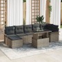 Juego de Sofá de Jardín de 8 Piezas con Cojines Ratán Gris by , Outdoor sofas - Ref: Foro24-3348325, Price: 534,09 €, Discoun...