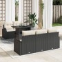 Juego de Sofá de Jardín de 6 Piezas con Cojines de Ratán Negro von , Outdoor-Sofas - Ref: Foro24-3348553, Preis: 475,83 €, Ra...