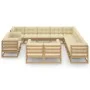 Garden furniture set 14 pcs honey brown pine wood cushions by vidaXL, Garden sets - Ref: Foro24-3077022, Price: 1,00 €, Disco...