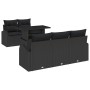 Juego de Sofá de Jardín de 6 Piezas con Cojines Negro Ratan Polipropileno von , Outdoor-Sofas - Ref: Foro24-3348559, Preis: 4...
