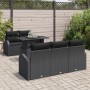 Juego de Sofá de Jardín de 6 Piezas con Cojines Negro Ratan Polipropileno von , Outdoor-Sofas - Ref: Foro24-3348559, Preis: 4...
