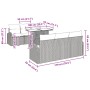 Set de Sofá de Jardín 7 Piezas Marrón, Gris von , Outdoor-Sofas - Ref: Foro24-3348565, Preis: 531,69 €, Rabatt: %