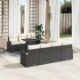 Juego de Sofás de Jardín de 8 Piezas con Cojines Ratán Poliéster Negro von , Outdoor-Sofas - Ref: Foro24-3348583, Preis: 571,...