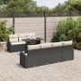 Juego de Sofás de Jardín de 8 Piezas con Cojines Ratán Poliéster Negro von , Outdoor-Sofas - Ref: Foro24-3348583, Preis: 571,...
