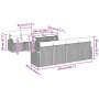 Set de Sofá de Jardín de 9 Piezas con Cojines Ratán Negro von , Outdoor-Sofas - Ref: Foro24-3348609, Preis: 642,03 €, Rabatt: %