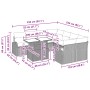 Set de Sofá de Jardín de 9 Piezas con Cojines Beige de Ratán Sintético by , Outdoor sofas - Ref: Foro24-3348616, Price: 597,2...