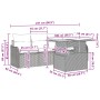 Sofá de Jardín de 6 piezas con Cojines Gris Poliratán by , Outdoor sofas - Ref: Foro24-3348625, Price: 401,88 €, Discount: %