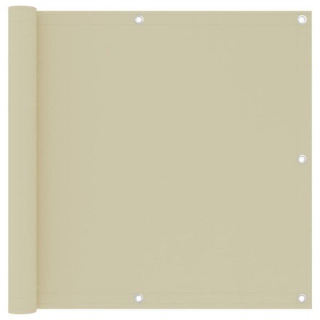 Toldo para balcón tela oxford color crema 90x500 cm