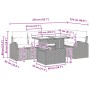 Conjunto de Sofá de Jardín de 6 Piezas con Cojines Beige de Rattan by , Outdoor sofas - Ref: Foro24-3348647, Price: 458,86 €,...