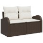 Conjunto de Sofá de Jardín de 7 Piezas con Cojines Marrón Ratán Poly by , Outdoor sofas - Ref: Foro24-3348654, Price: 527,78 ...