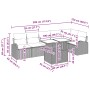 Conjunto de Sofá de Jardín de 7 Piezas con Cojines Marrón Ratán Poly by , Outdoor sofas - Ref: Foro24-3348654, Price: 527,78 ...