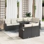 Conjunto de Sofá de Jardín de 9 Piezas con Cojines Negro Ratán Polivinílico by , Outdoor sofas - Ref: Foro24-3348663, Price: ...