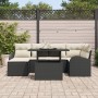 Juego de Sofá de Jardín de 7 Piezas con Cojines Negro Poliratán by , Outdoor sofas - Ref: Foro24-3348673, Price: 462,43 €, Di...
