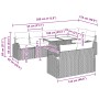 Conjunto de Sofá de Jardín de 9 Piezas con Cojines Negro Ratan Poligonal by , Outdoor sofas - Ref: Foro24-3348669, Price: 673...