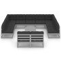 12-piece garden furniture set with gray pine wood cushions by vidaXL, Garden sets - Ref: Foro24-3077231, Price: 1,00 €, Disco...