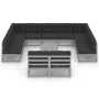 12-piece garden furniture set with gray pine wood cushions by vidaXL, Garden sets - Ref: Foro24-3077231, Price: 1,00 €, Disco...