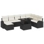 Juego de Sofá de Jardín de 9 Piezas con Cojines Negro Poliratán von , Outdoor-Sofas - Ref: Foro24-3348693, Preis: 552,06 €, R...