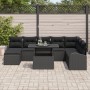Conjunto de Sofá de Jardín de 9 Piezas con Cojines Negro de Ratán Polivinílico by , Outdoor sofas - Ref: Foro24-3348699, Pric...