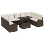 Juego de Sofás de Jardín de 10 Piezas con Cojines Marrón Ratán Sintético von , Outdoor-Sofas - Ref: Foro24-3348704, Preis: 68...