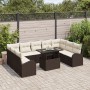 Juego de Sofás de Jardín de 10 Piezas con Cojines Marrón Ratán Sintético von , Outdoor-Sofas - Ref: Foro24-3348704, Preis: 68...