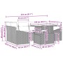 Juego de Sofás de Jardín de 7 Piezas con Cojines Marrón Poliratán by , Outdoor sofas - Ref: Foro24-3348934, Price: 506,02 €, ...