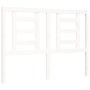 Weißer Massivholzbettrahmen mit Kopfteil 140x200 cm von vidaXL, Betten und Lattenroste - Ref: Foro24-3194702, Preis: 132,57 €...