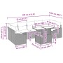Conjunto de Sofá de Jardín de 8 Piezas con Cojines Gris Claro Poliratán by , Outdoor sofas - Ref: Foro24-3348958, Price: 631,...